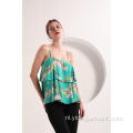 Gelaagde top met bloemenprint voor dames